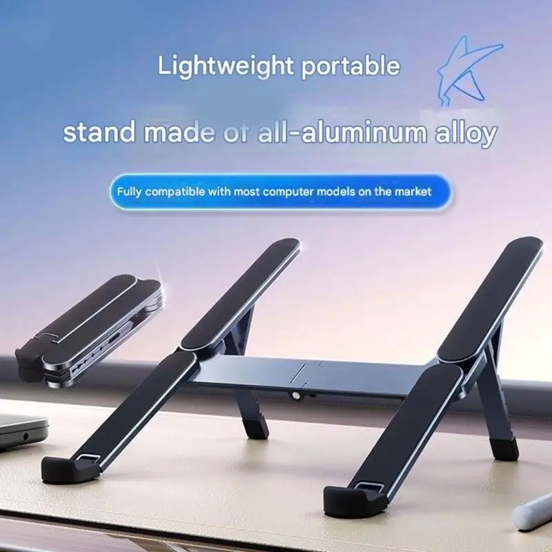 Soporte para portátil de aluminio ventilado plegable ajustable - imagen 2