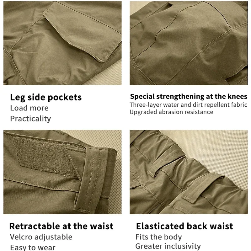 Pantalón táctico militar ripstop woodland con refuerzo en rodillas - imagen 5