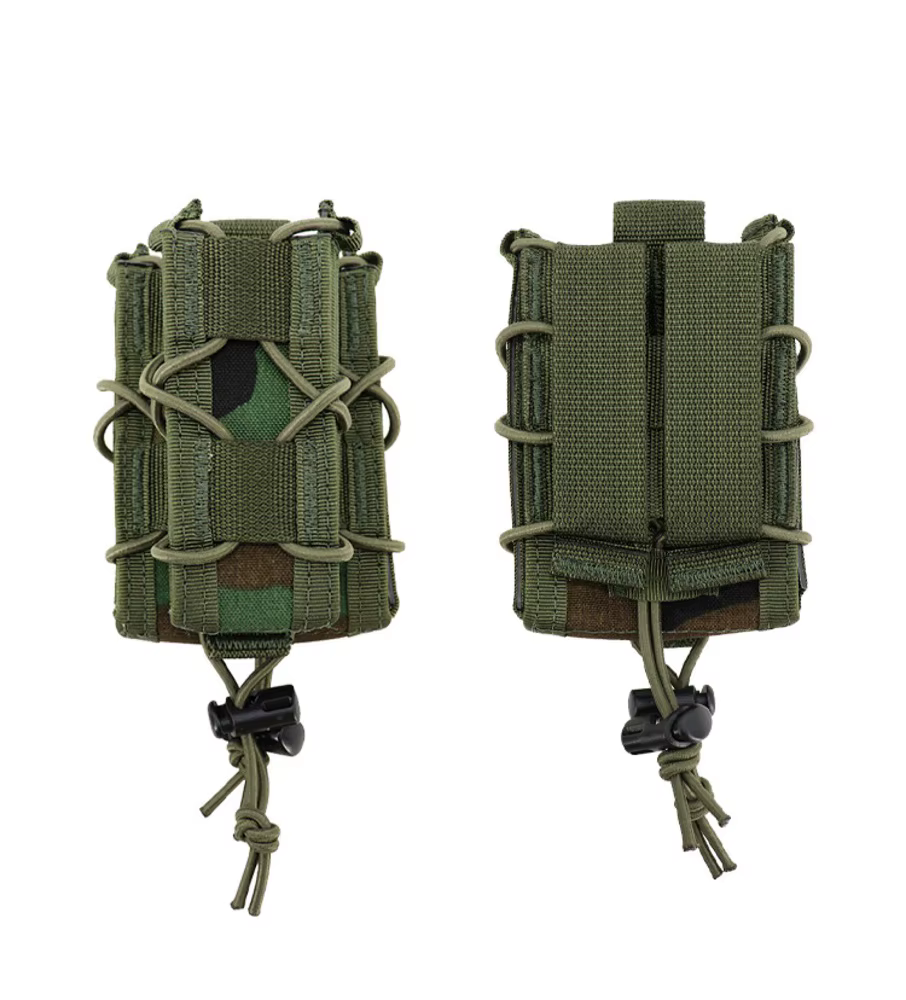 Portacargador doble capa para rifle y pistola táctico MOLLE - imagen 4