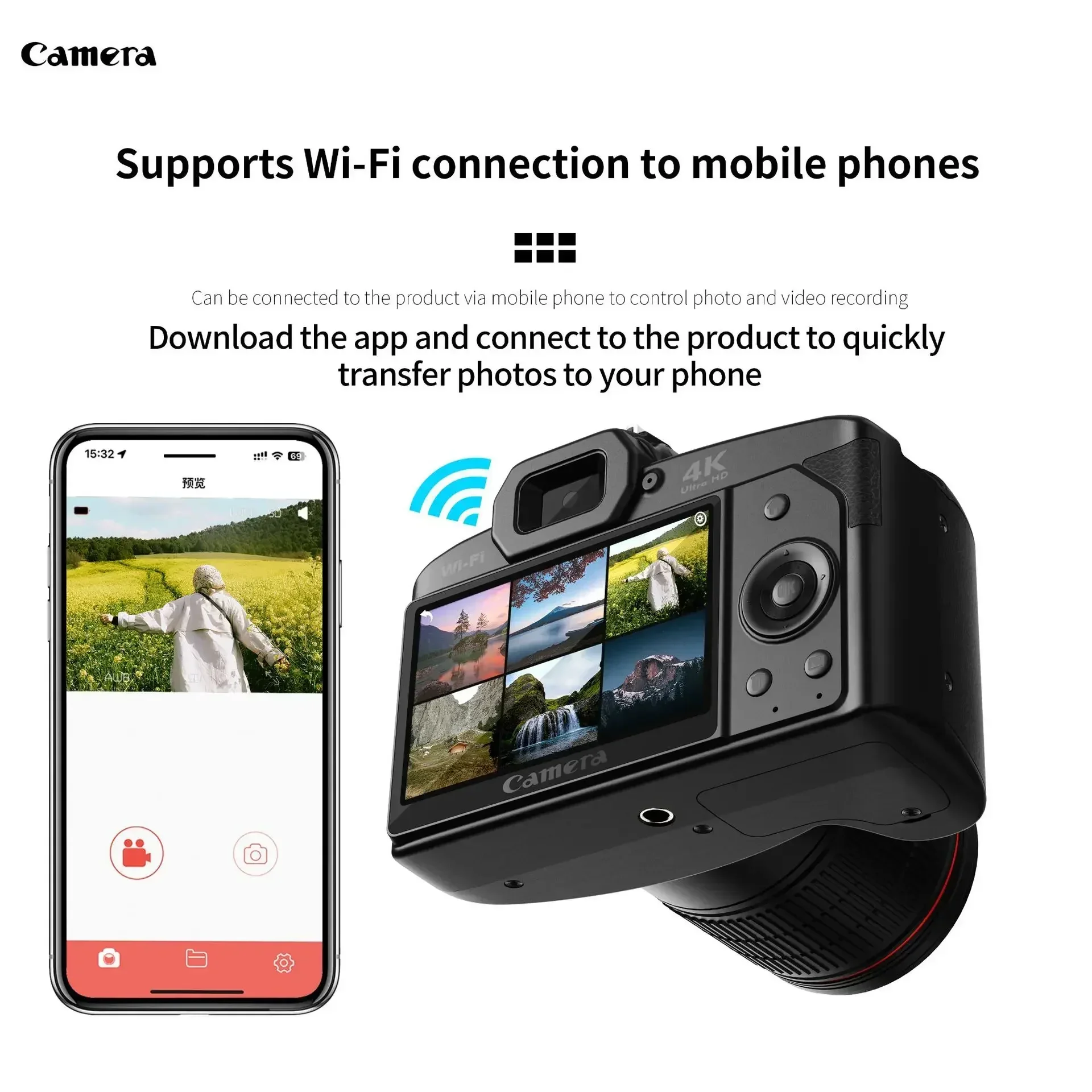 Cámara Ultra HD con WiFi, visión nocturna IR y lapso de tiempo - imagen 4