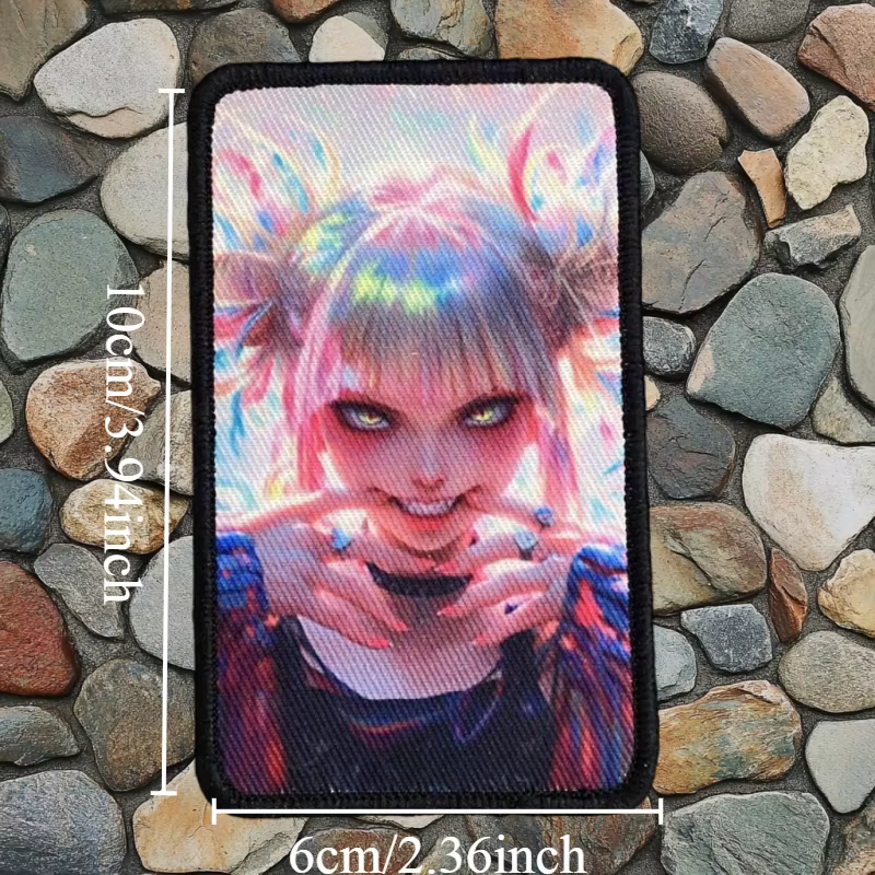 Parche de chica de anime con estilo punk