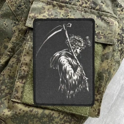 Parche táctico Velcro Reaper calavera guerrero para uniforme