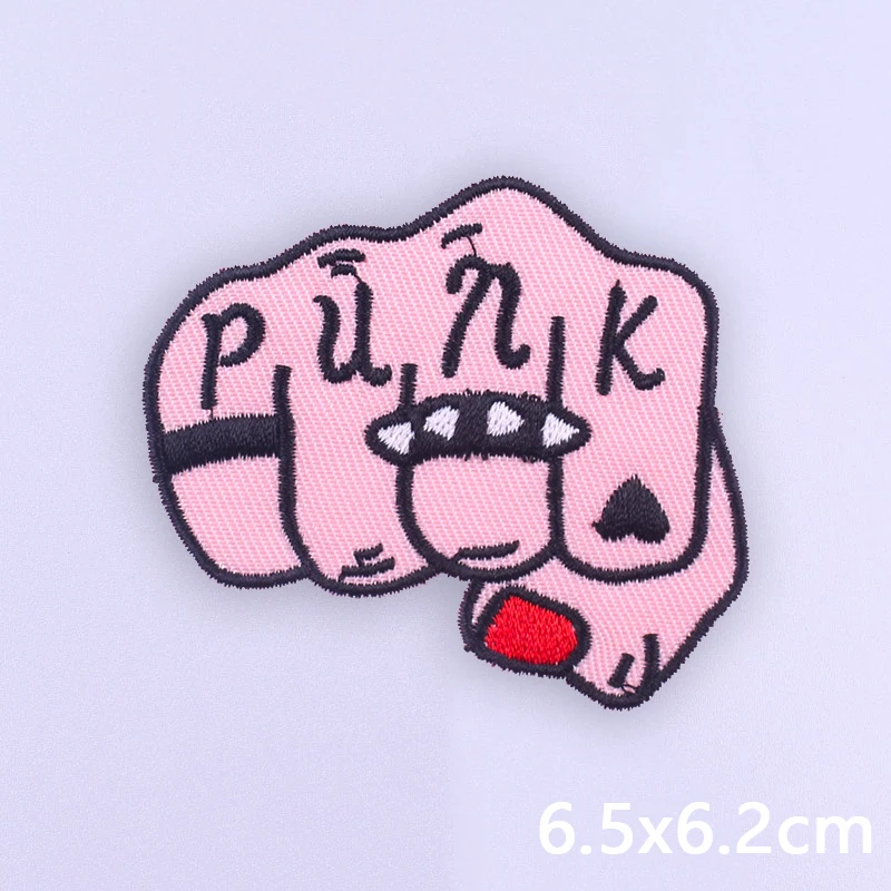 Parche termoadhesivo calavera punk de esqueleto terror para ropa - imagen 3