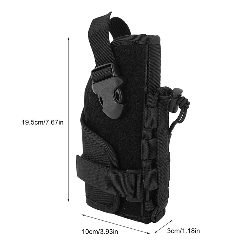 Funda táctica en uso con cinturón