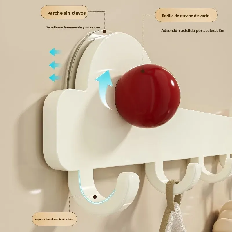 Gancho ventosa baño diseño dopamina sin perforaciones para llaves - imagen 4