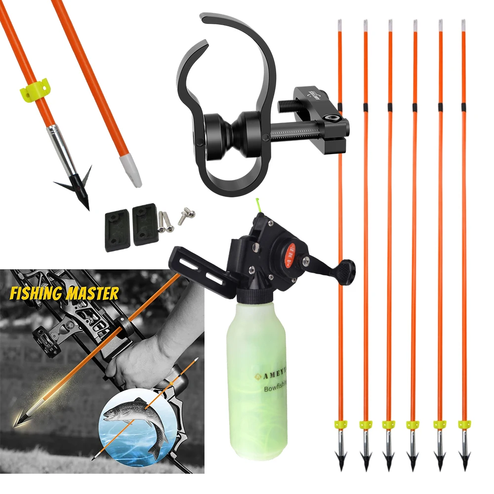 Kit de pesca con arco, flechas y carrete con puntas reemplazables - imagen 5
