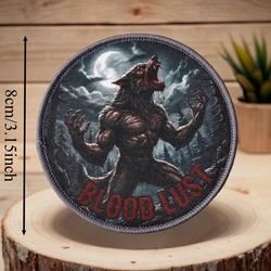 BLOOD LUST parche táctico hombre lobo con velcro