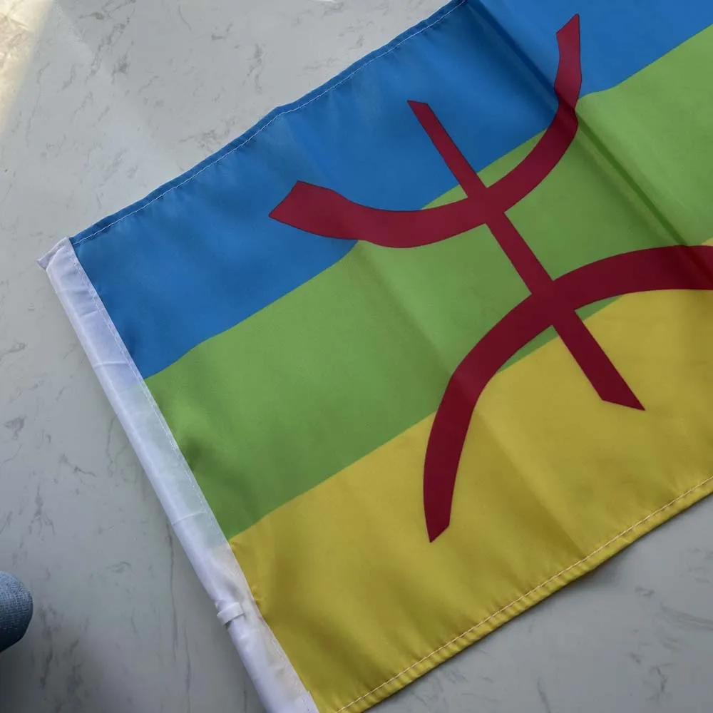 Bandera berbera para coche y ventana de poliéster con asta - imagen 3