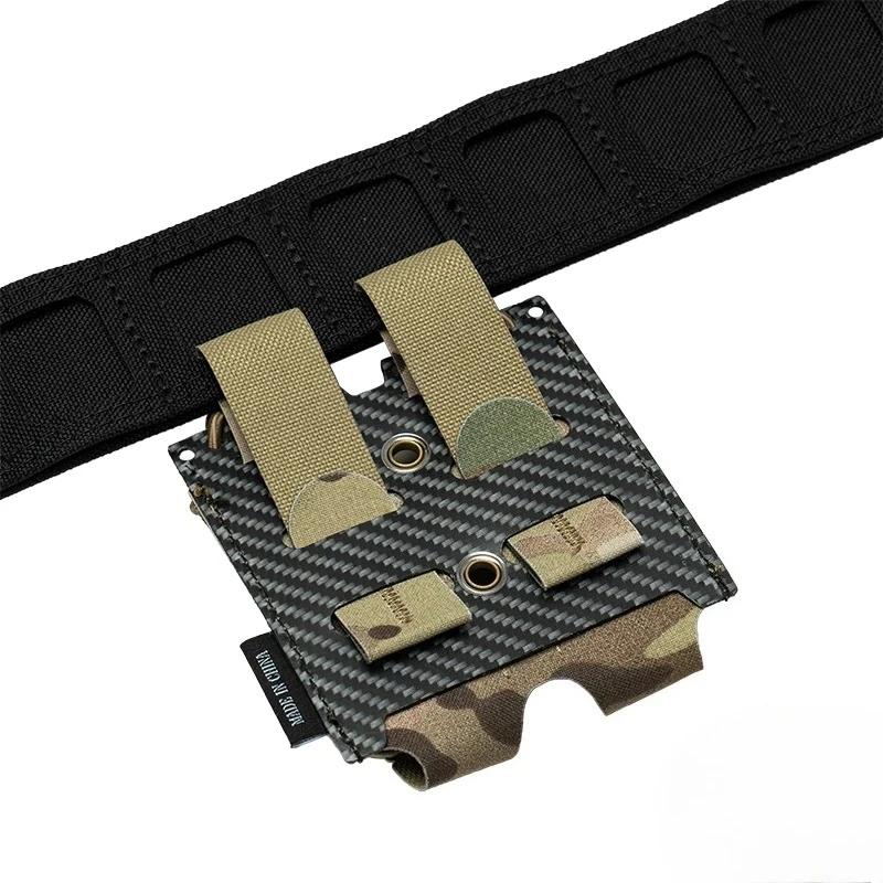 Bolsa táctica doble porta cargadores 9mm nailon 500D magnético - imagen 3
