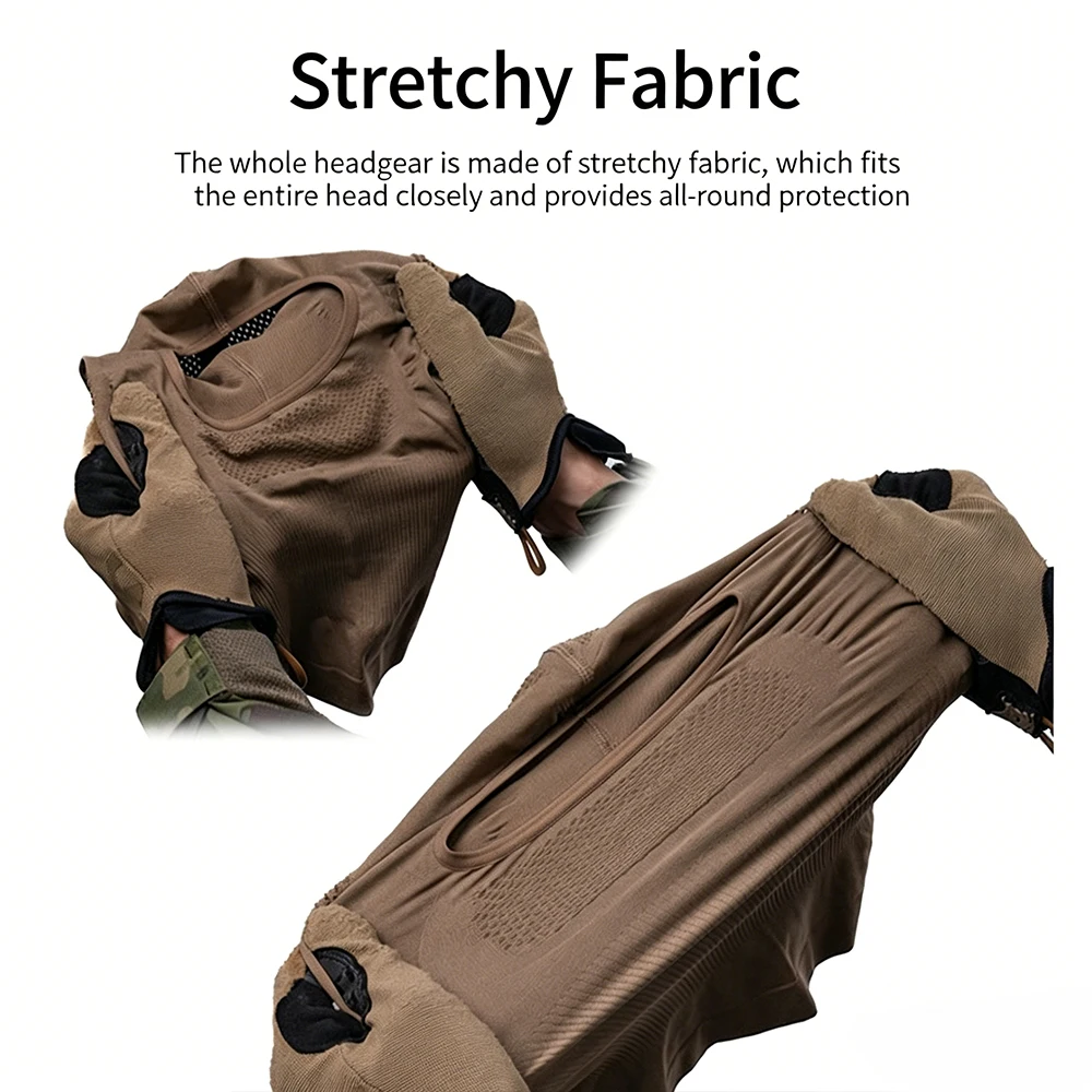 Balaclava táctica protectora transpirable elástico con malla de acero - imagen 4