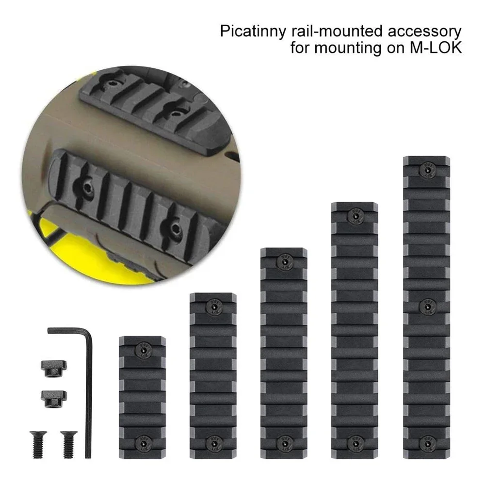 Riel táctico M-LOK a Picatinny de aluminio para óptica - imagen 5