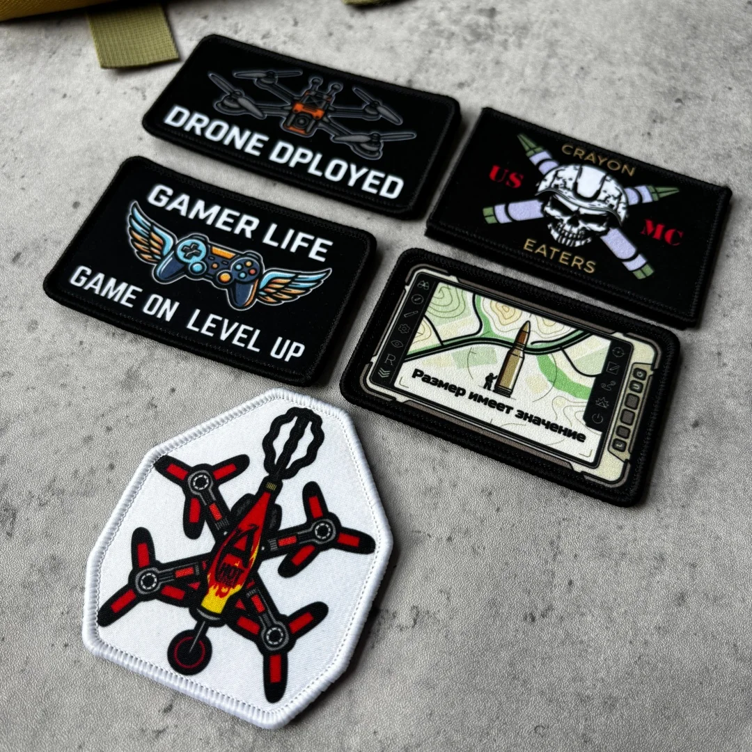 Insignia moral FPV Gamer Crayon Eaters para equipo táctico MOLLE - imagen 3