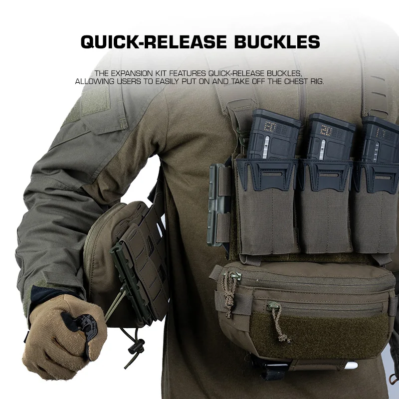 Kit de expansión MOLLE para chaleco táctico de liberación rápida - imagen 5