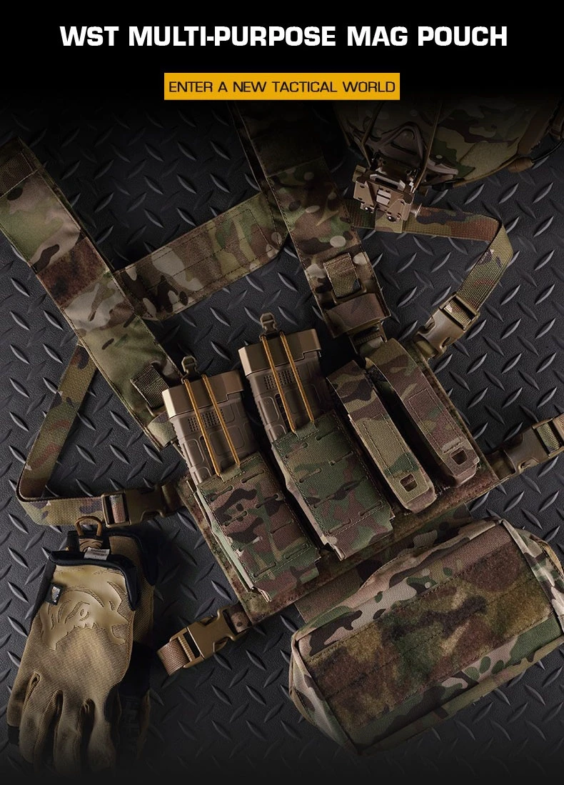 Bolsa táctica MOLLE para cargador de rifle