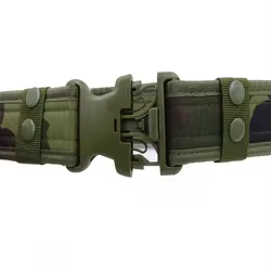 Cinturón táctico ajustable de lona robusta con soporte lumbar