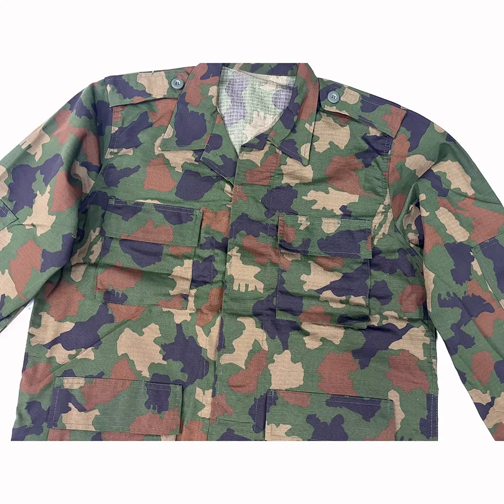 Traje BDU camuflaje militar grueso y transpirable para exteriores