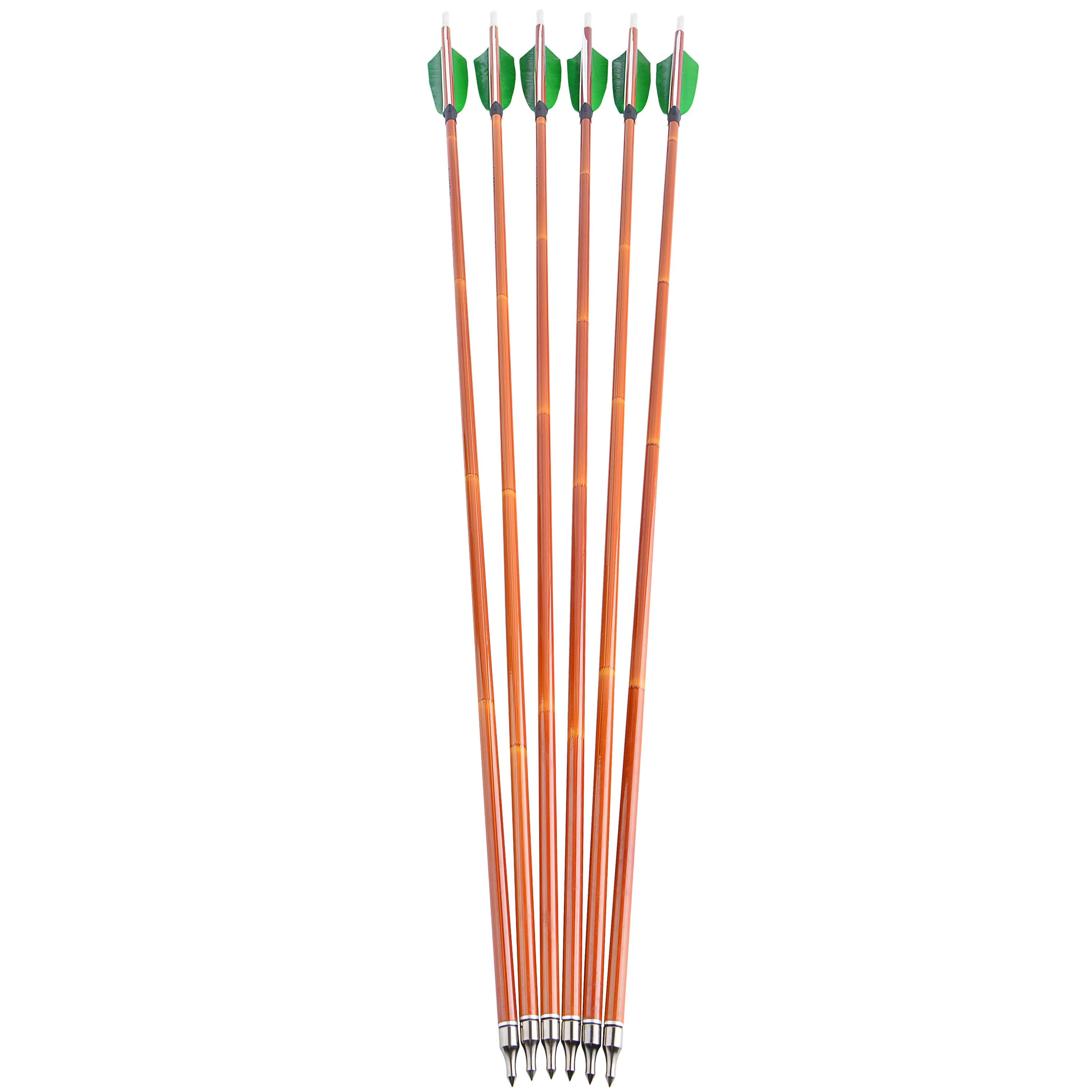 Flechas de carbono para arco compuesto y recurvo con plumas de pavo - imagen 5