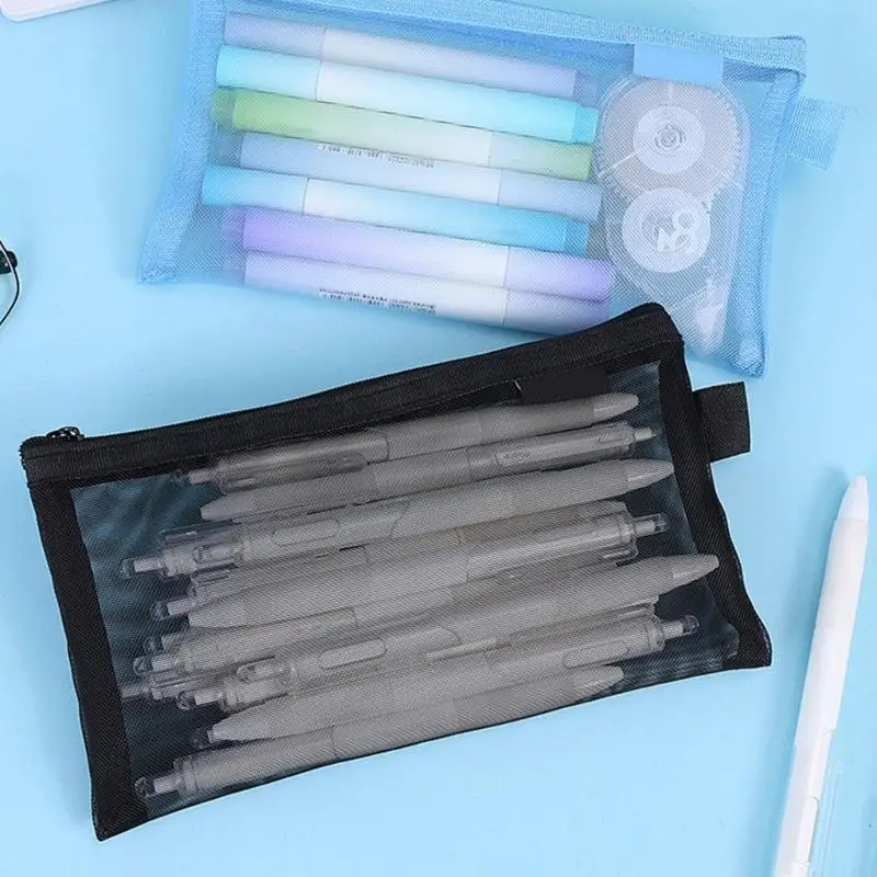 Estuche transparente con cremallera para material escolar - imagen 4