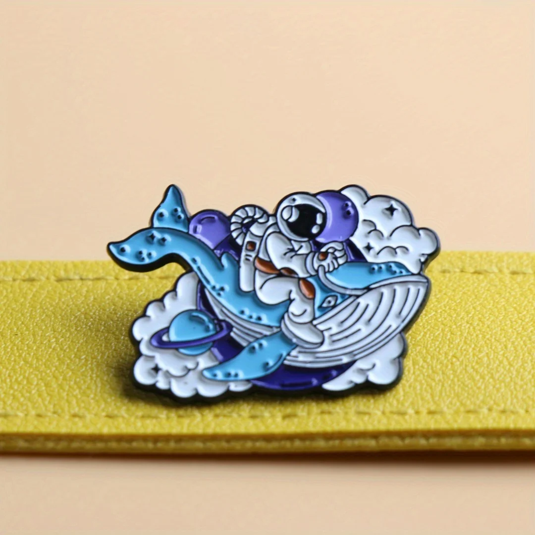 Broche de esmalte cielo nuboso para mochila táctica outdoor - imagen 3