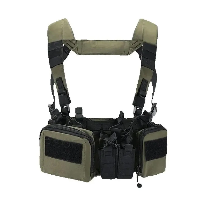 Chaleco táctico con soporte de pecho MOLLE y liberación rápida - imagen 4