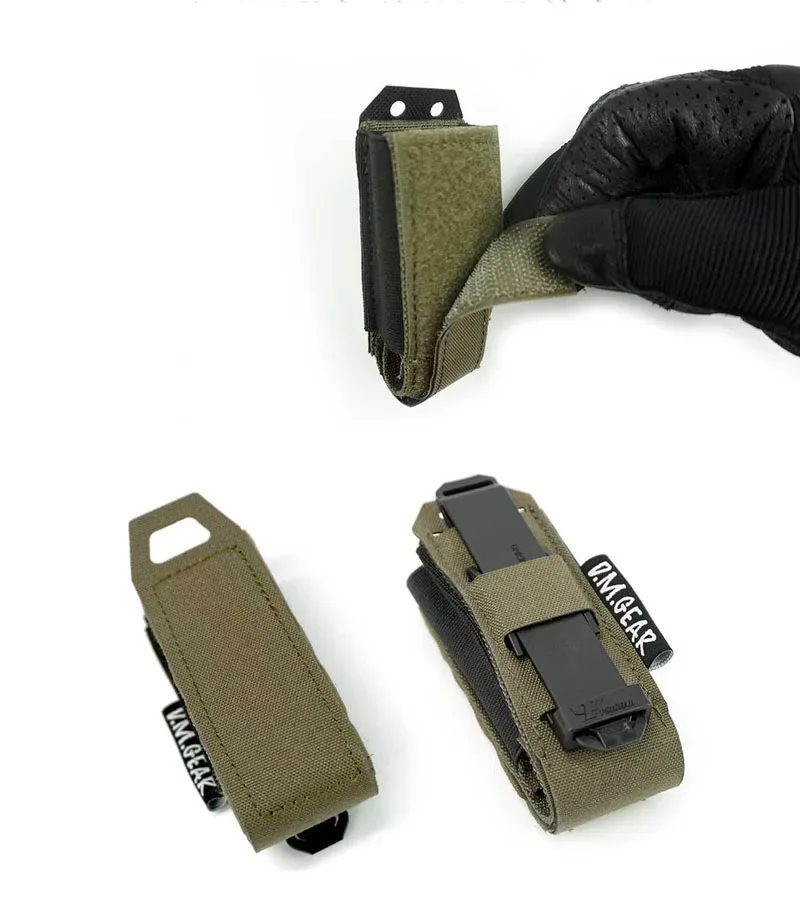 Chaleco táctico MOLLE con bolsa portacargadores para pistola - imagen 3