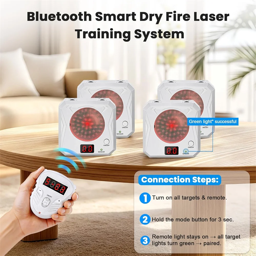 Sistema de entrenamiento láser de tiro en seco con Bluetooth y mando - imagen 5