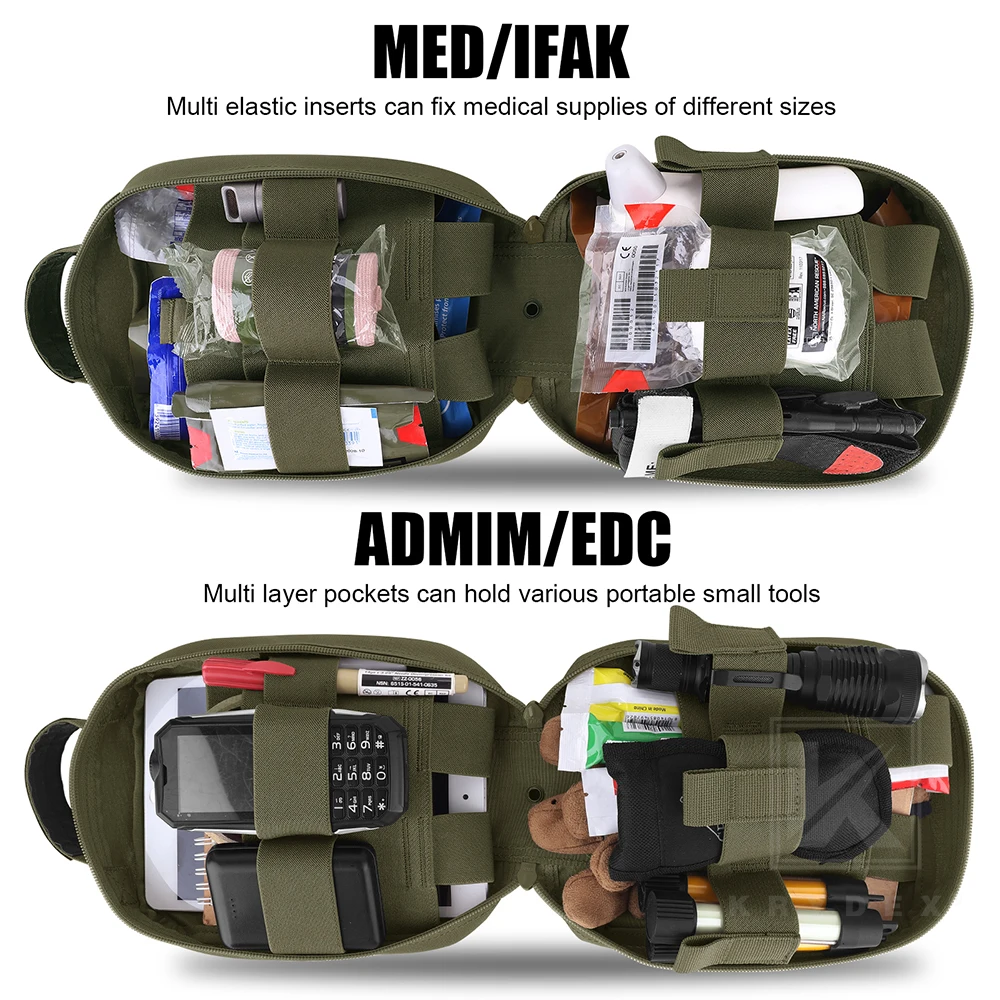KRYDEX Bolsa Médica Táctica IFAK MOLLE de Liberación Rápida - imagen 4
