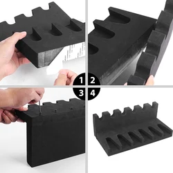 Soporte organizador de espuma para pistola Airsoft con ranuras