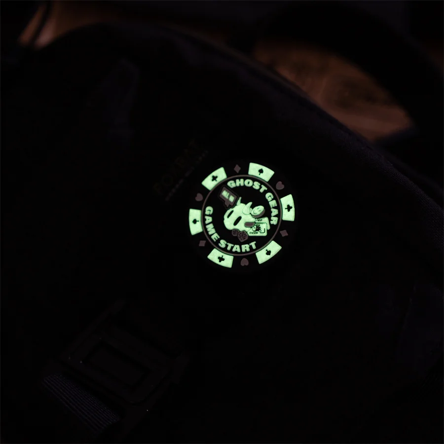 Ghost Gear Game Start parche táctico PVC luminoso corazones espadas - imagen 2
