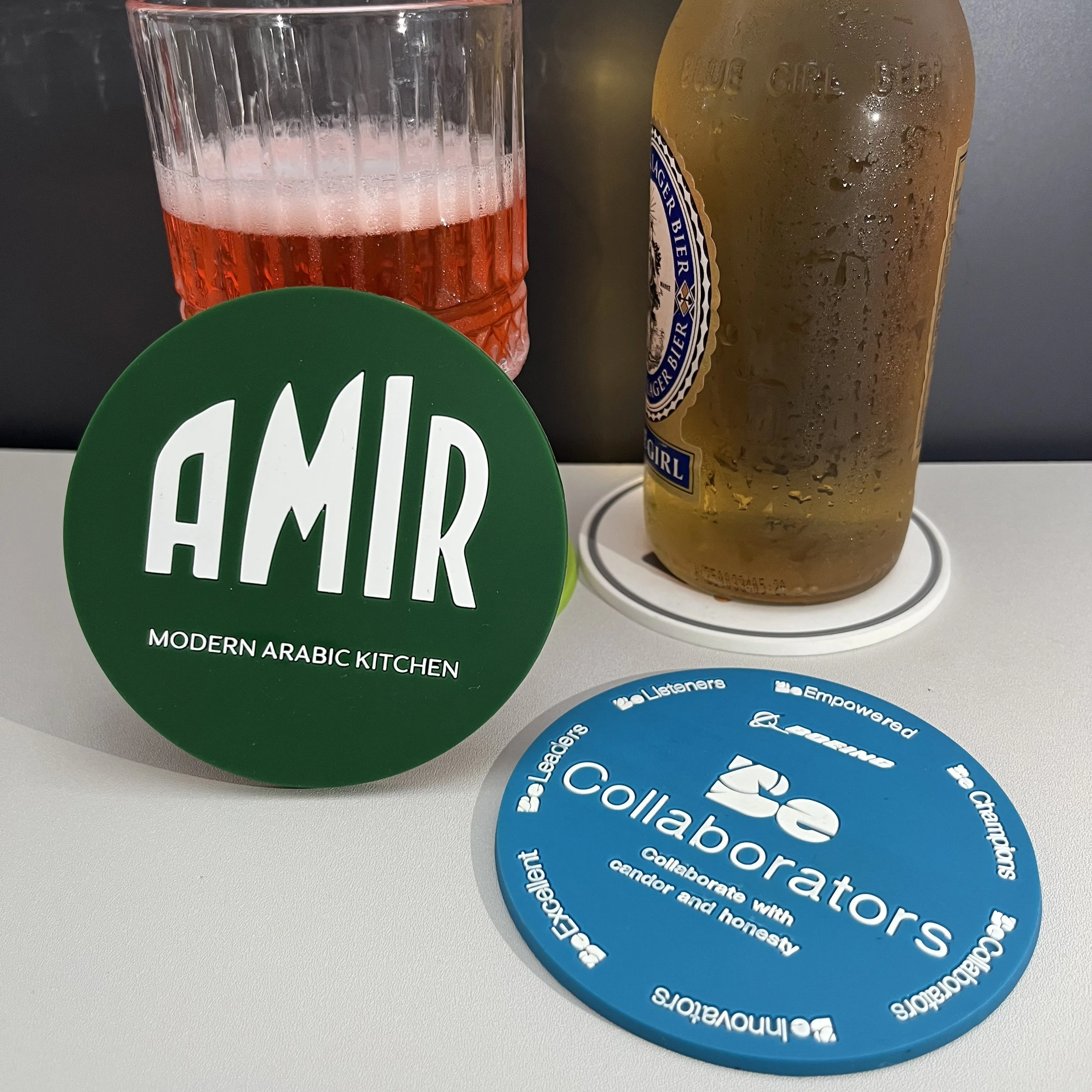 Posavasos redondos personalizados con logotipo – PVC y silicona - imagen 3