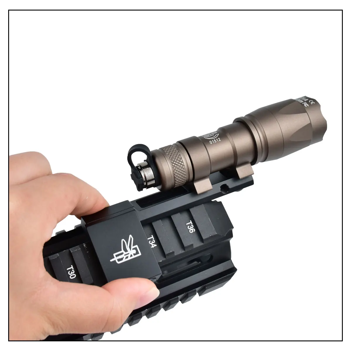 SureFire Thorntail soporte linterna táctica offset Picatinny lateral - imagen 2