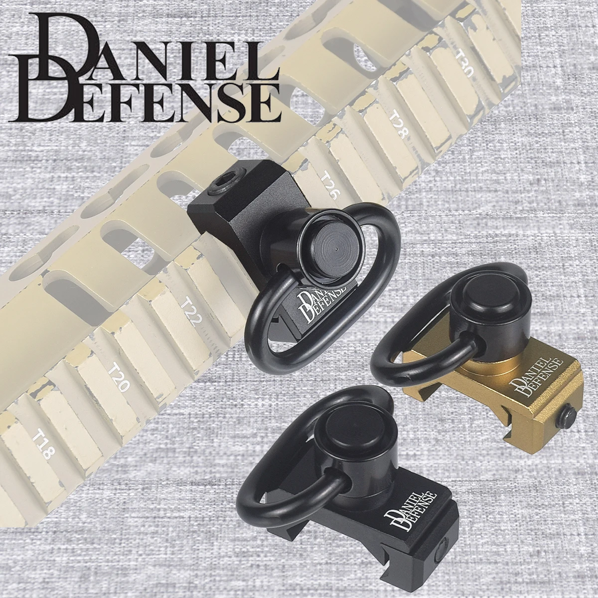 Daniel Defense Soporte Correa Desmontable Anclaje Giratorio Picatinny - imagen 5