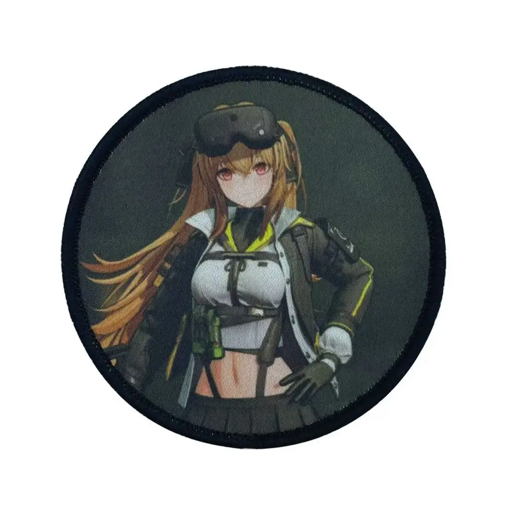 Parches tácticos anime 2D – Insignias adhesivas para mochila - imagen 2