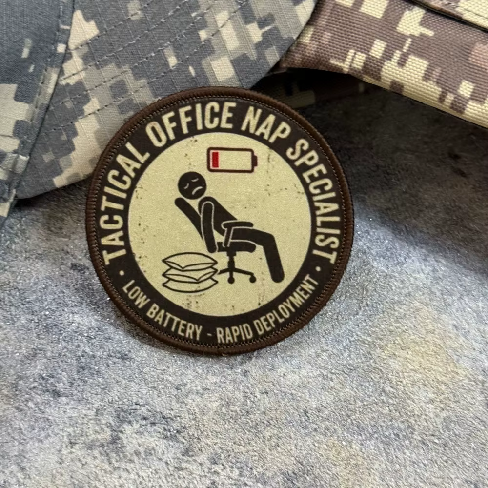 Parche táctico gancho y bucle insignia moral batería baja - imagen 5
