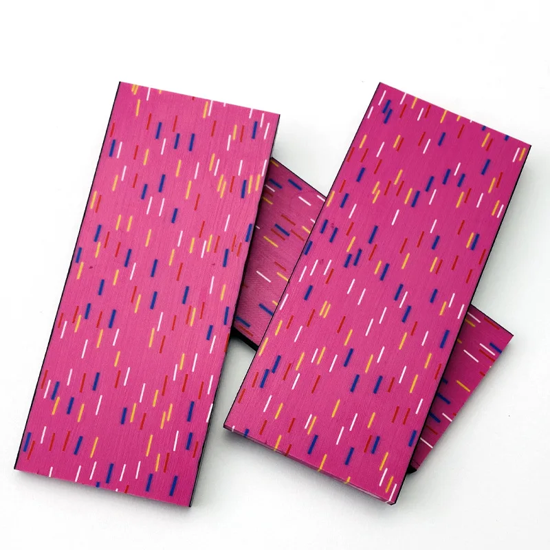 Lámina G10 Donut rosa damasco para mango cuchillo táctico - imagen 4