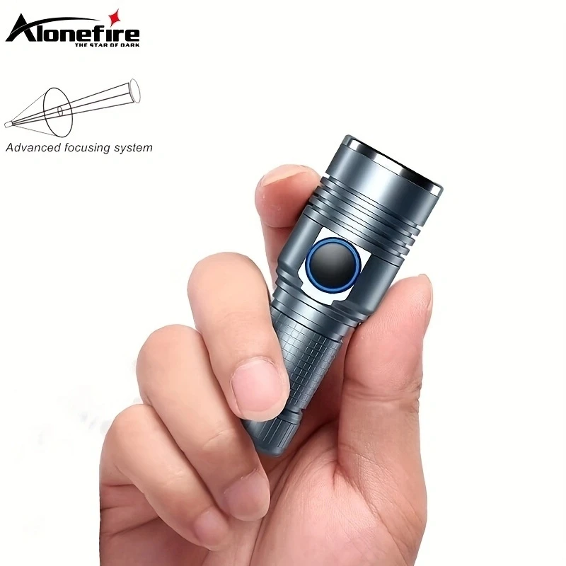 Zoom Mini linterna táctica USB recargable para uso al aire libre - imagen 4