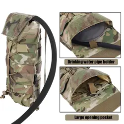 Mochila de hidratación táctica MOLLE con bolsa de agua para senderismo