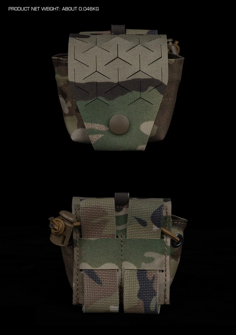 Detalle del montaje MOLLE en el sistema de carga