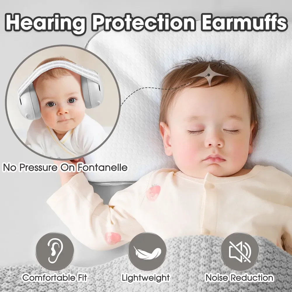 Protectores auditivos infantil – Orejeras con banda elástica anti-ruido - imagen 4