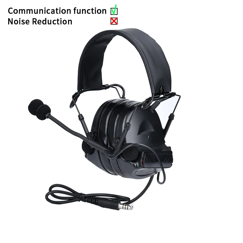 Auriculares tácticos C2 comunicación civil con adaptador intercom