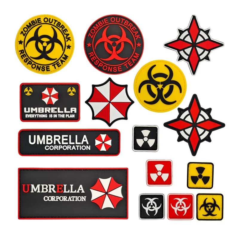 Parche bordado militar táctico Umbrella Corporation para bolsa