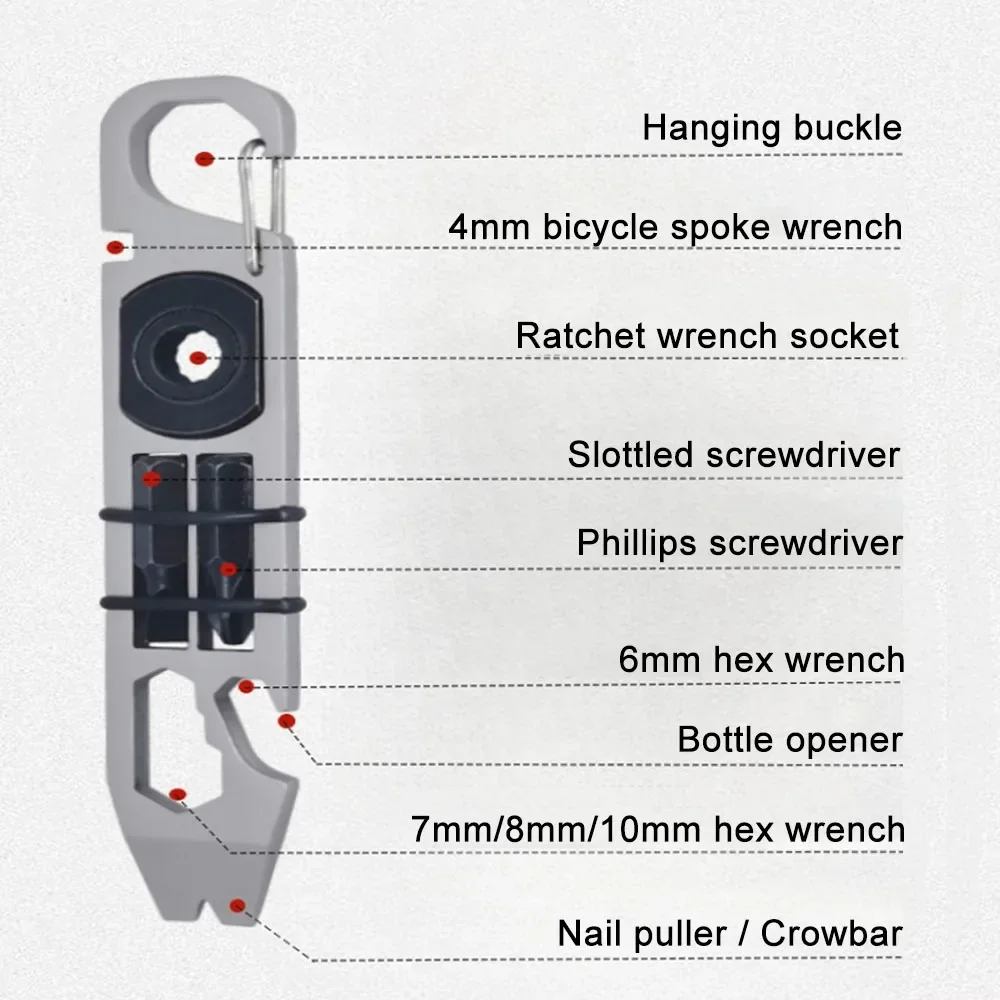 Mini destornillador trinquete EDC – Multiherramienta portátil - imagen 5