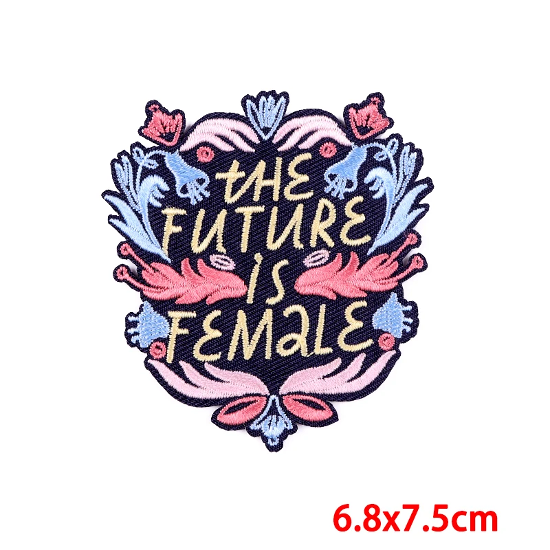Parche bordado empoderamiento mujer – Termoadhesivo para ropa - imagen 5