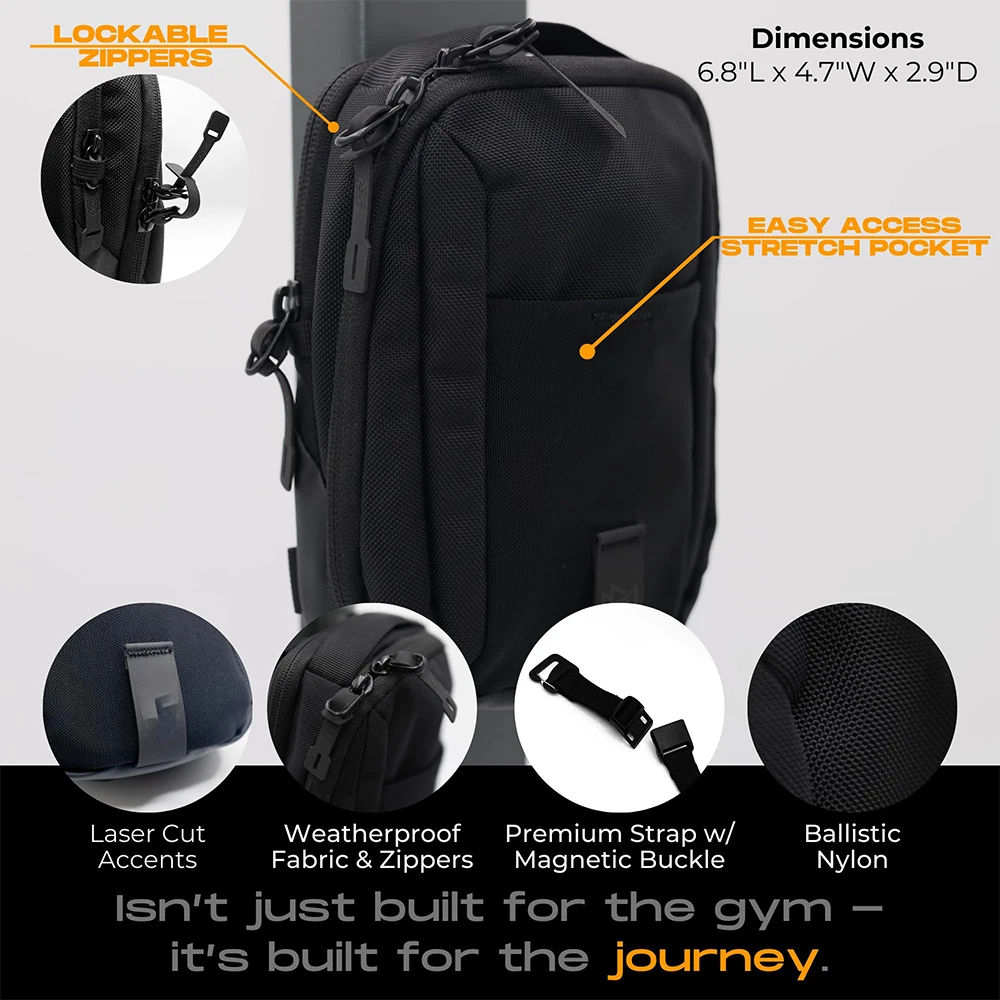 Bolsa cruzada táctica magnética de pecho con eslinga para viajes - imagen 2