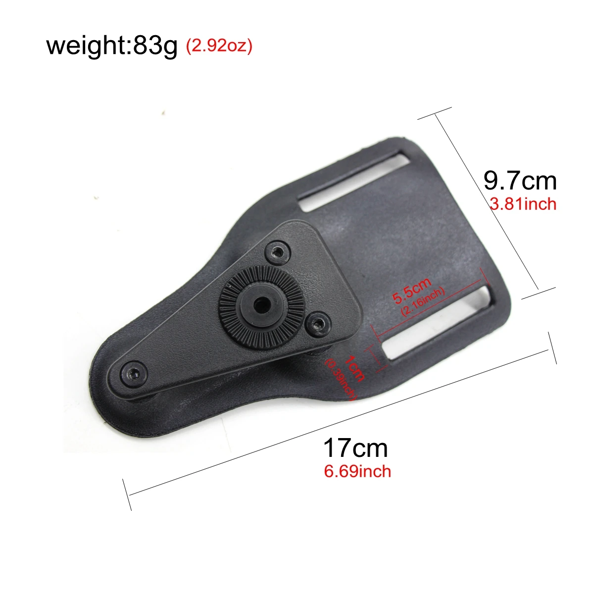Adaptador universal para funda de pistola a cinturón MOLLE - imagen 5