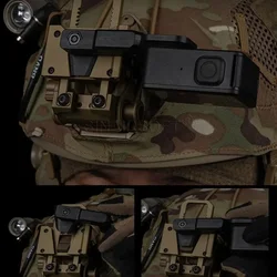 Soporte de montaje Wilcox NVG para cámara en casco táctico de airsoft