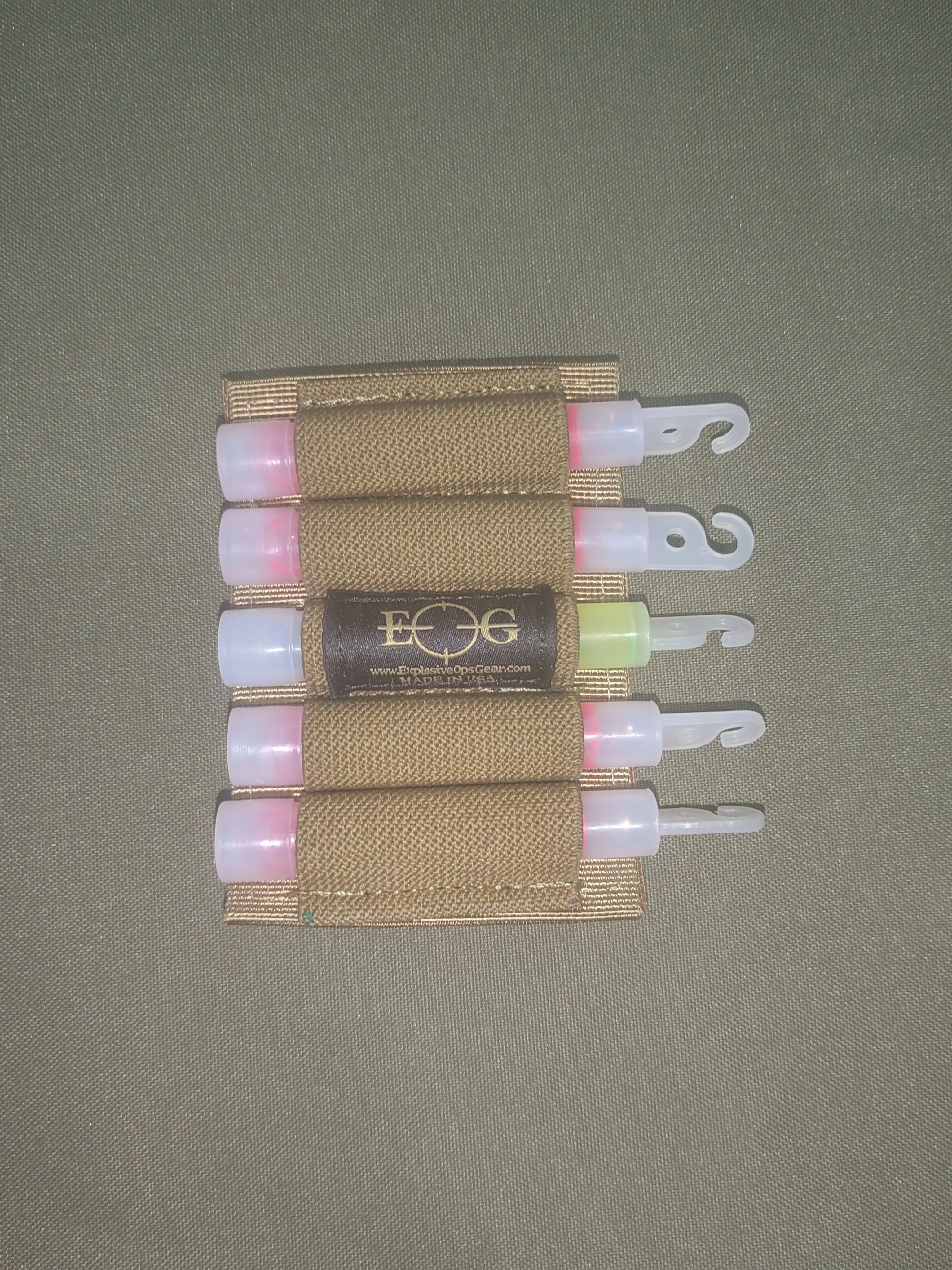 Bolsa táctica de almacenamiento fluorescente con gancho y bucle