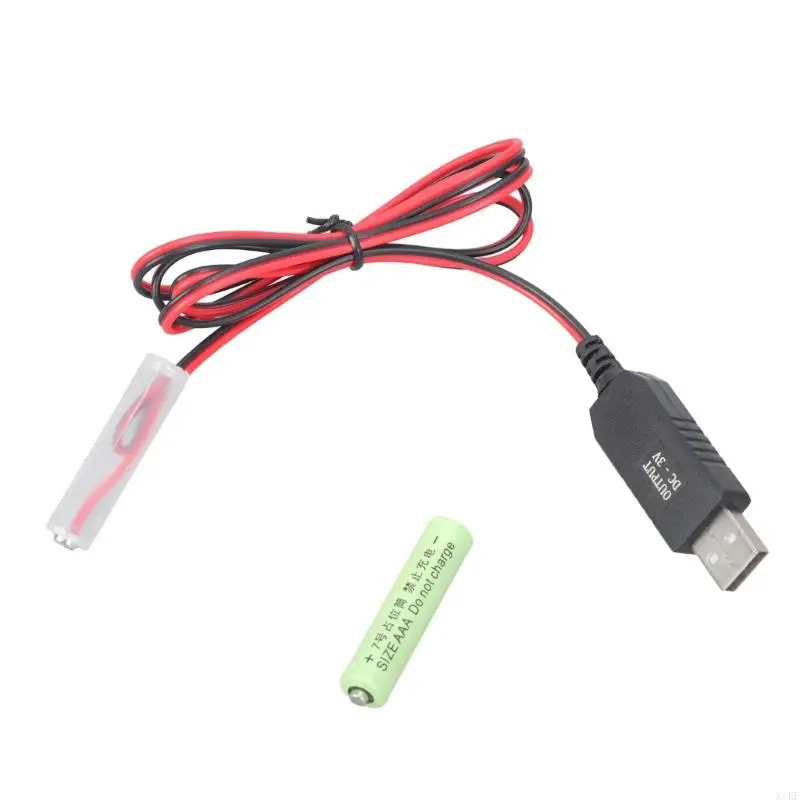 Eliminador de baterías USB 3A con cable y batería falsa