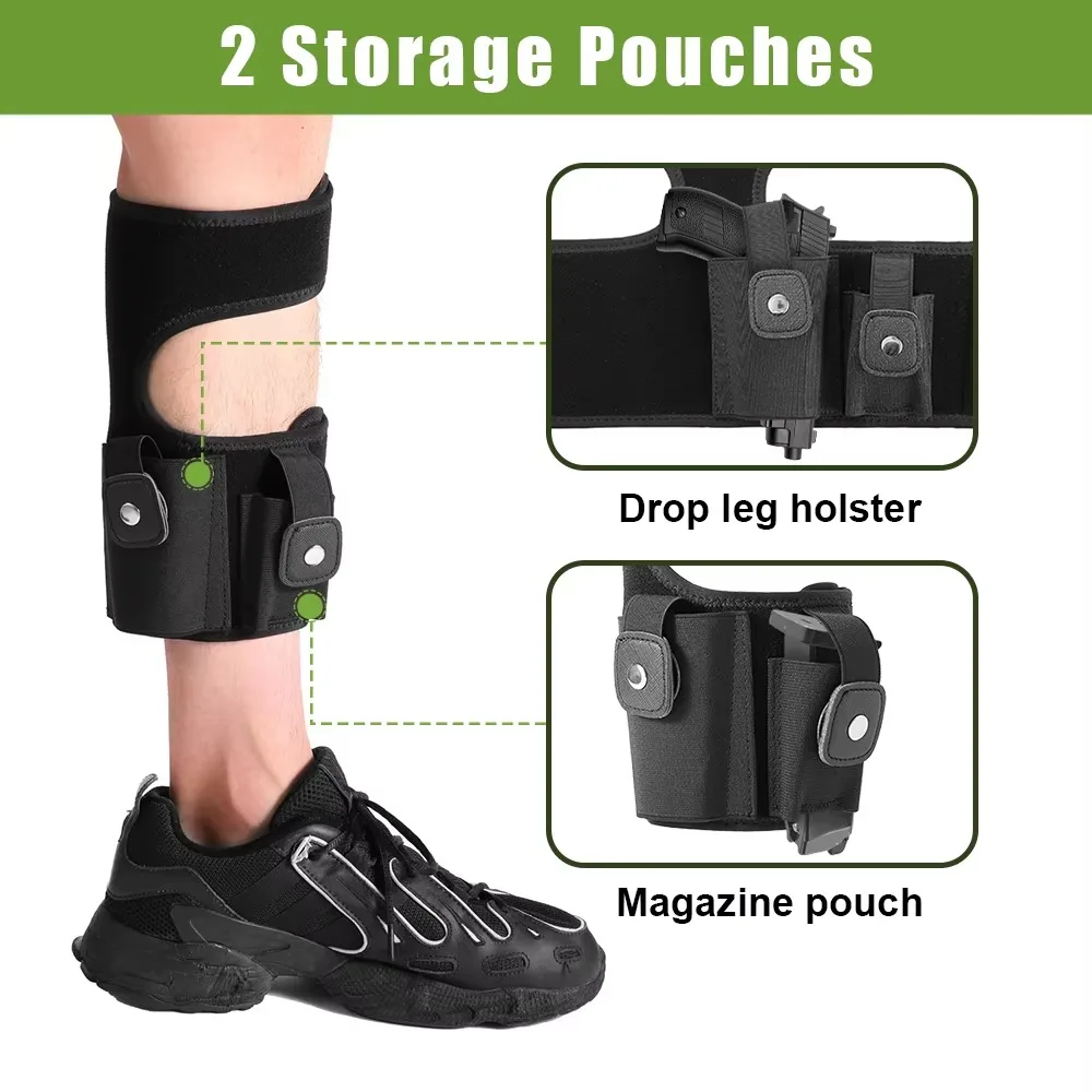 Funda de pierna para pistola oculta universal con bolsa cargador - imagen 4