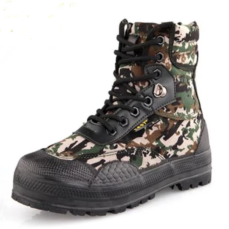 Botas tácticas camuflaje militar – Lona resistente con cordones para hombre - imagen 3